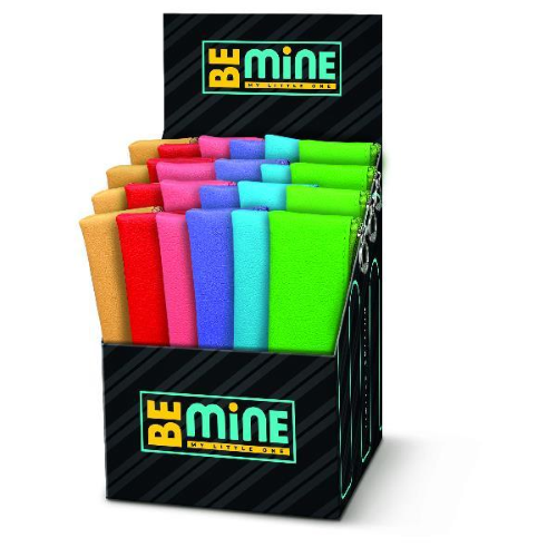 LEBEZ BUSTINA ESPOSITORE ASTUCCIO IN SIMILPELLE 21X6 CM CON MATITE PENNE TEMPERAMATITE COLORI ASSORTITI CONF 24 PZ.